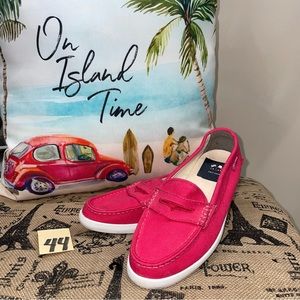 Cole Haan Nantucket Pink Canvas Penny Loafer Shoes Size 7B

Excellent Condition